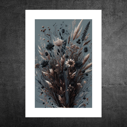 Autumn Florals No2 **UNFRAMED ART PRINT**