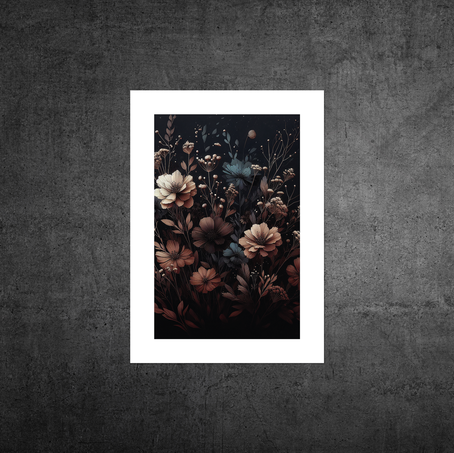 Autumn Florals No1 **UNFRAMED ART PRINT**