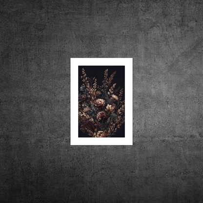 Autumn Florals No3 **UNFRAMED ART PRINT**