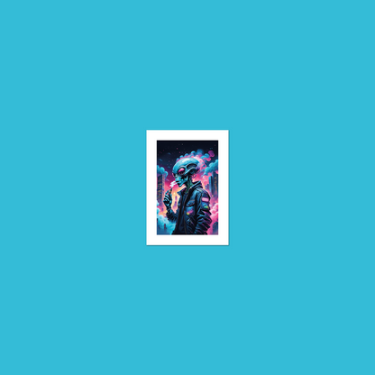 Alien Vaper - Inhale **UNFRAMED ART PRINT**