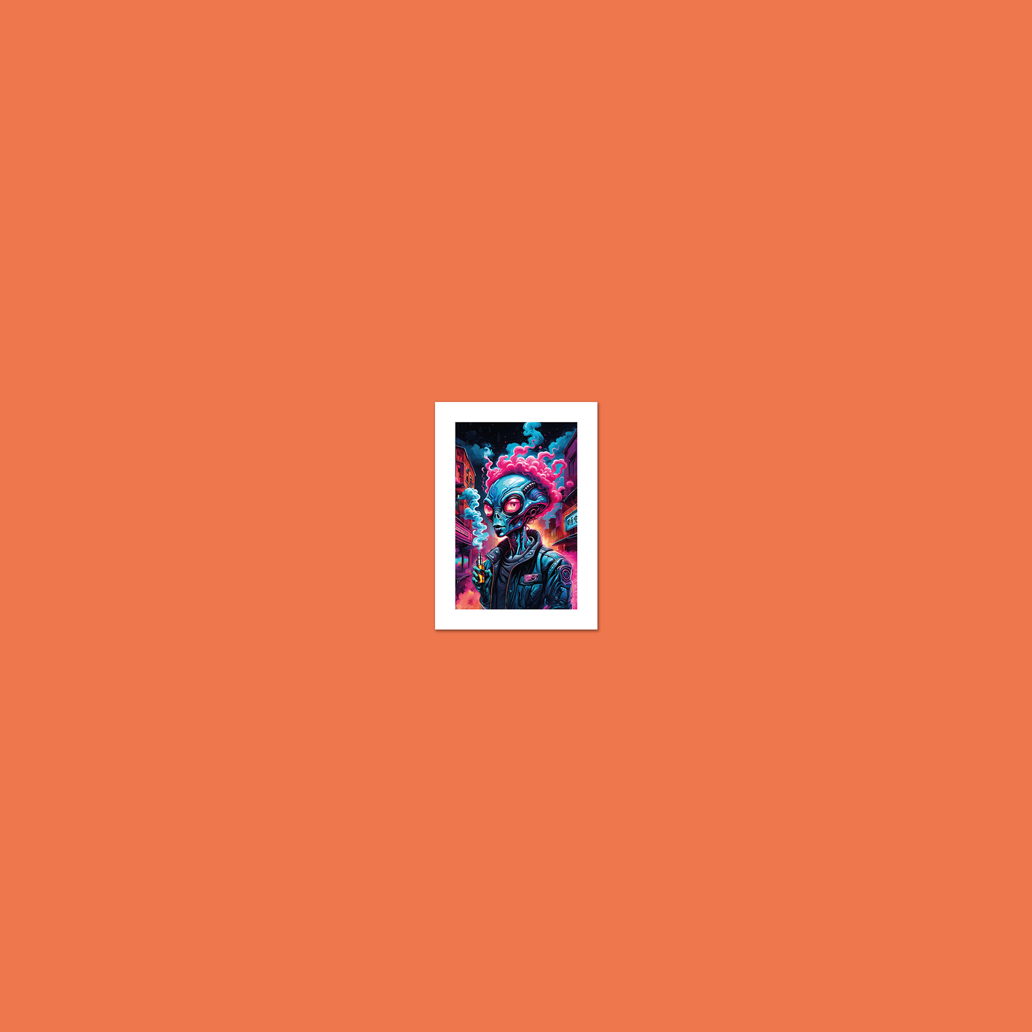 Alien Vaper - Exhale **UNFRAMED ART PRINT**