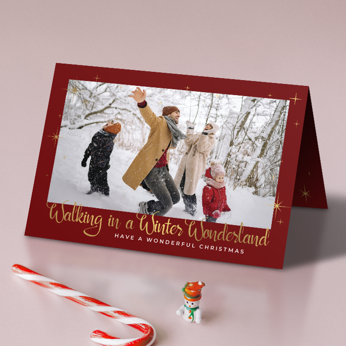 Winter Wonderland Pack of 10 Personalised Christmas Cards