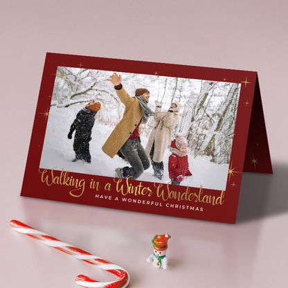 Winter Wonderland Pack of 10 Personalised Christmas Cards