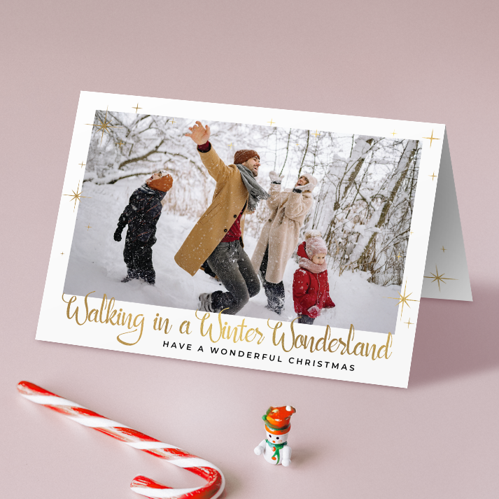 Winter Wonderland Pack of 10 Personalised Christmas Cards