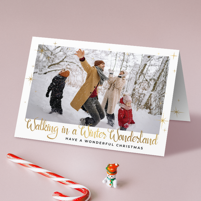 Winter Wonderland Pack of 10 Personalised Christmas Cards