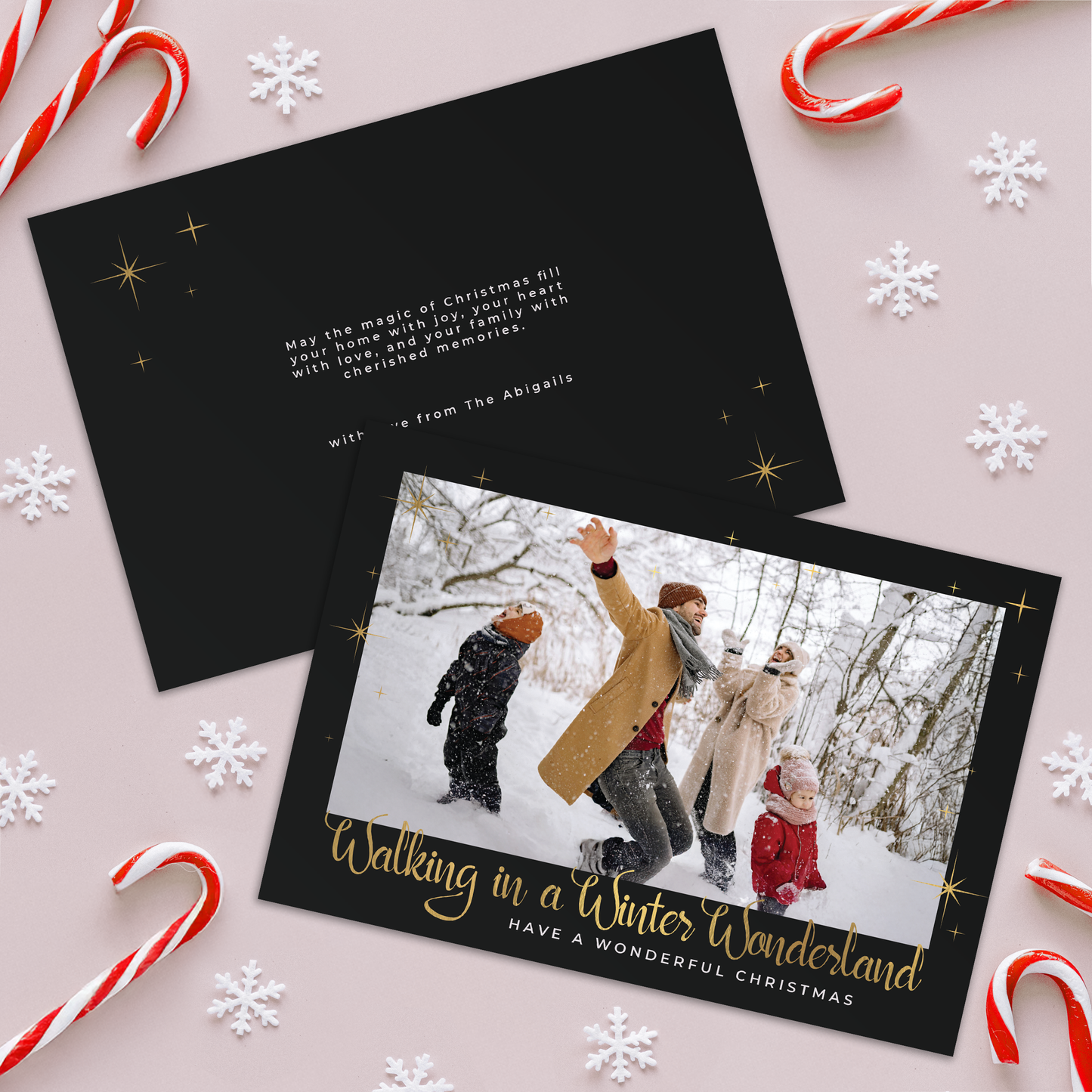 Winter Wonderland Pack of 10 Personalised Christmas Cards