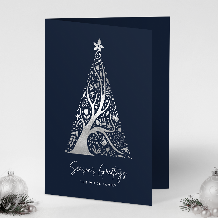 Abstract Christmas Tree Pack of 10 Christmas Cards