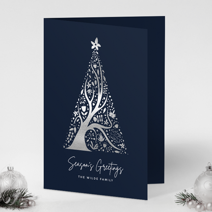 Abstract Christmas Tree Pack of 10 Christmas Cards