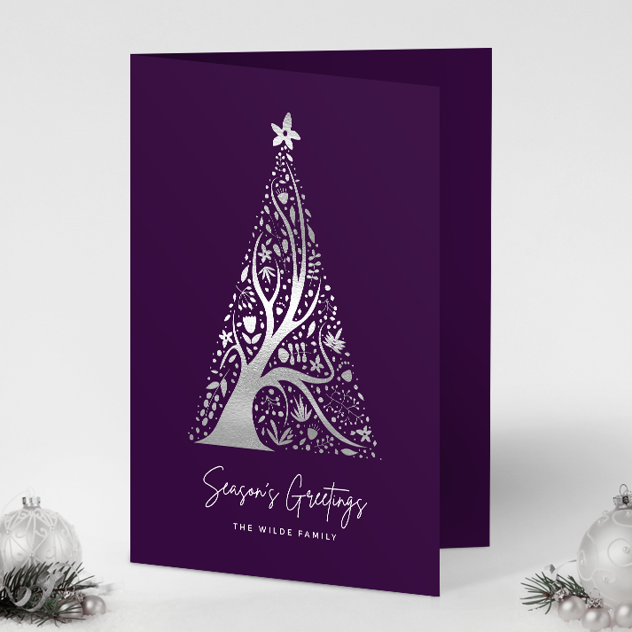 Abstract Christmas Tree Pack of 10 Christmas Cards
