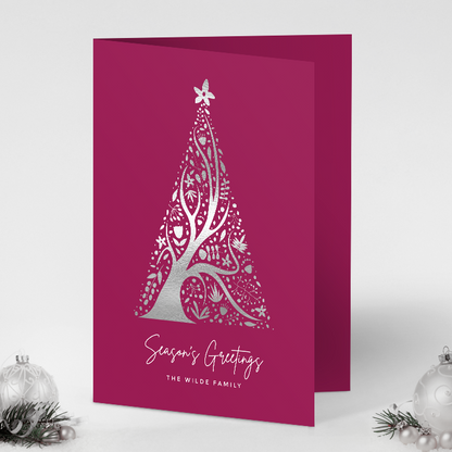 Abstract Christmas Tree Pack of 10 Christmas Cards