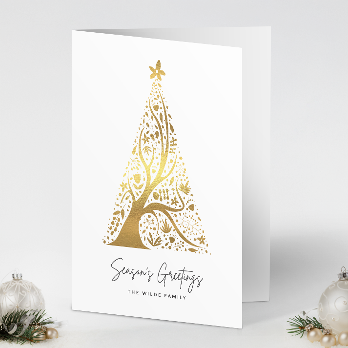Abstract Christmas Tree Pack of 10 Christmas Cards