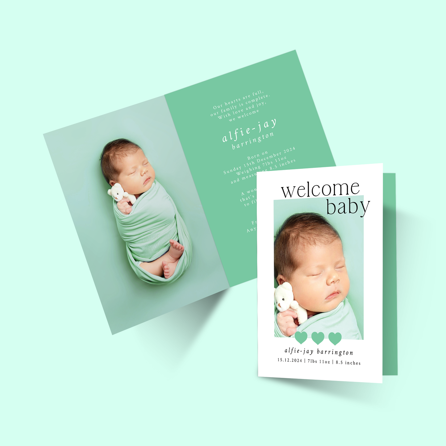 Lilly-Mae - Pack of 10 Birth Announcements