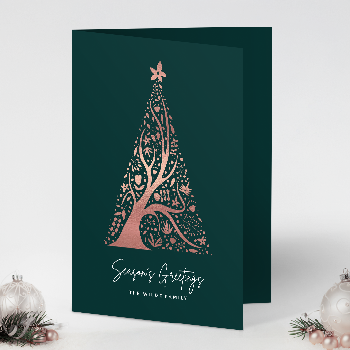 Abstract Christmas Tree Pack of 10 Christmas Cards