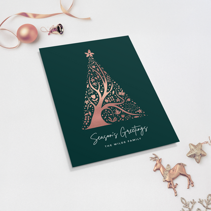 Abstract Christmas Tree Pack of 10 Christmas Cards