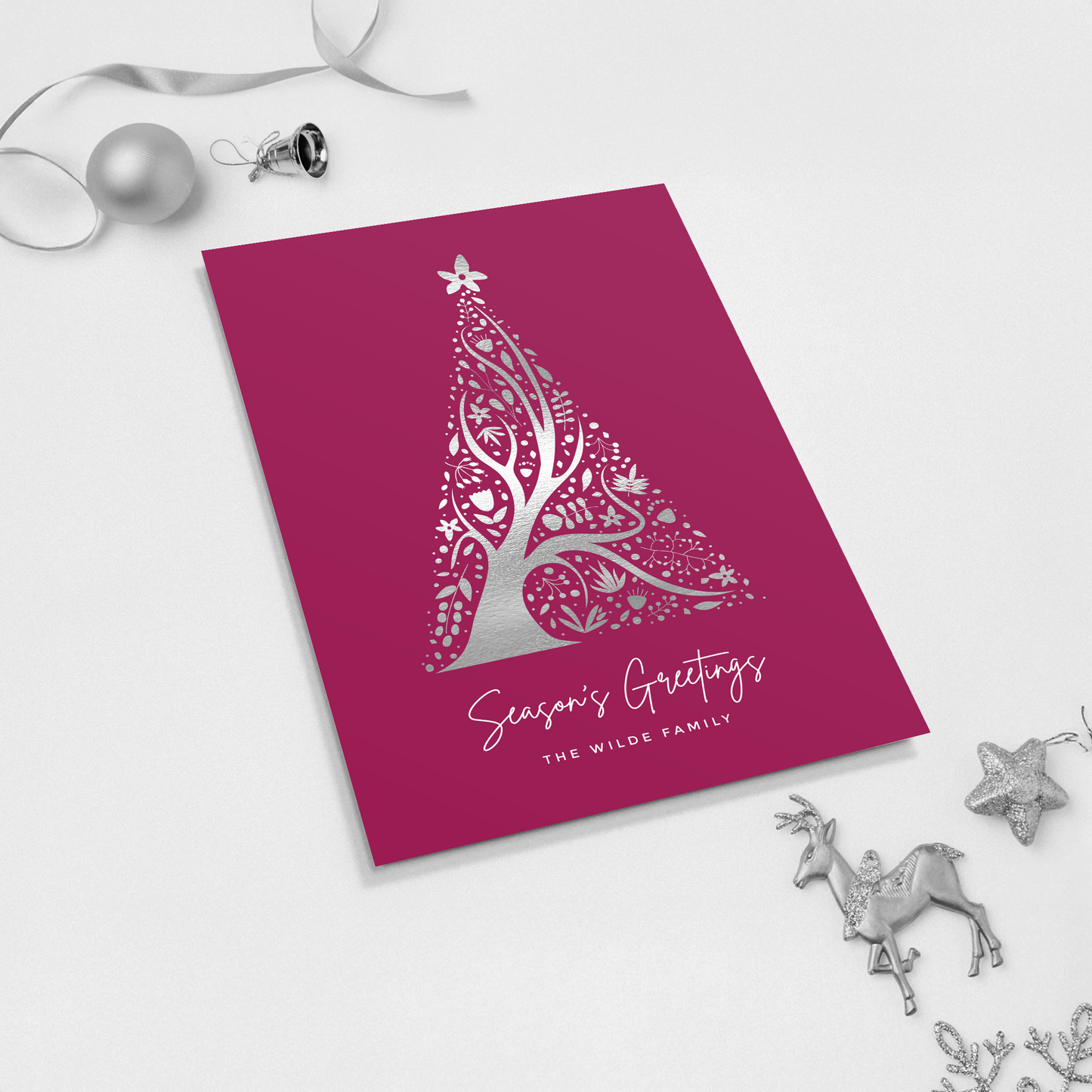 Abstract Christmas Tree Pack of 10 Christmas Cards