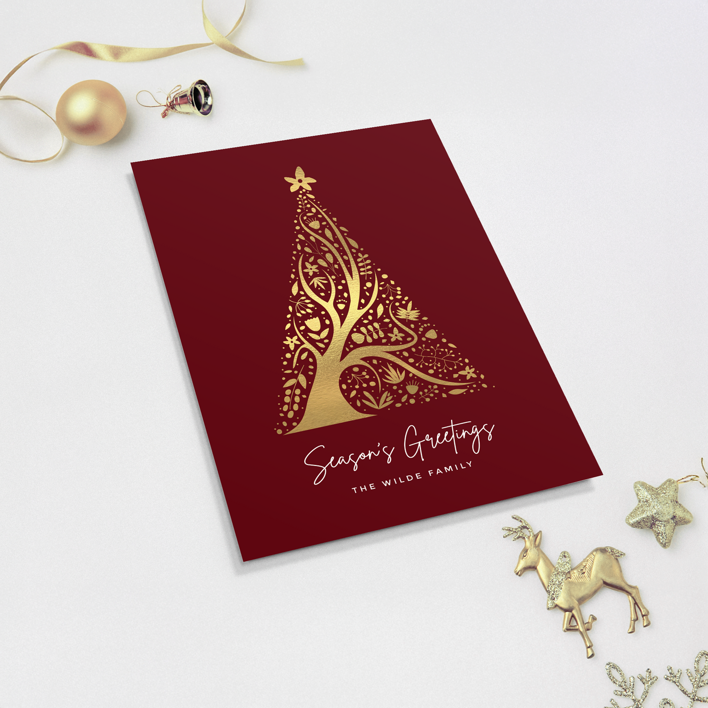 Abstract Christmas Tree Pack of 10 Christmas Cards