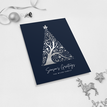 Abstract Christmas Tree Pack of 10 Christmas Cards