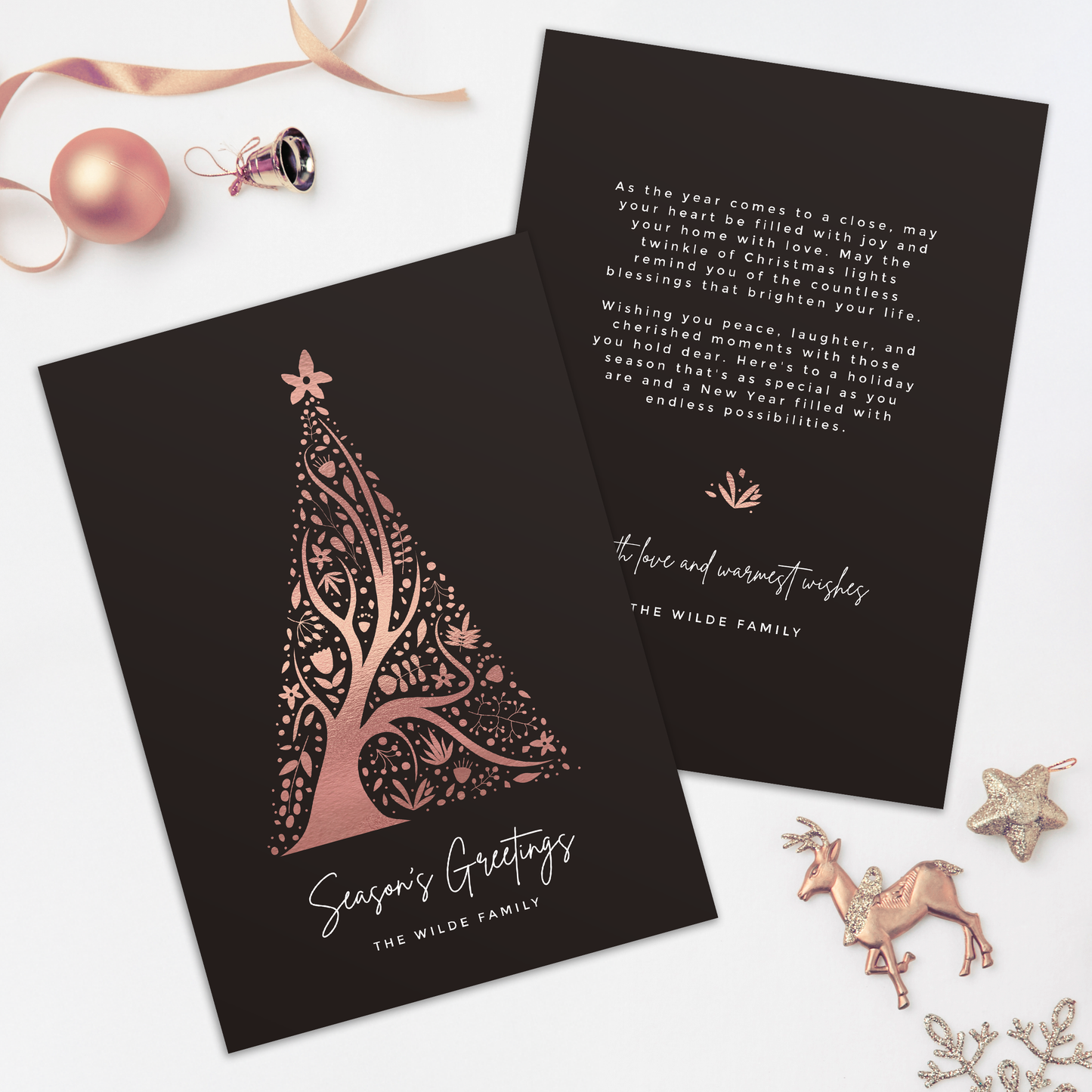 Abstract Christmas Tree Pack of 10 Christmas Cards