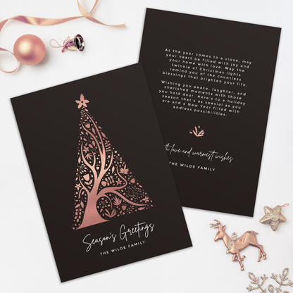 Abstract Christmas Tree Pack of 10 Christmas Cards
