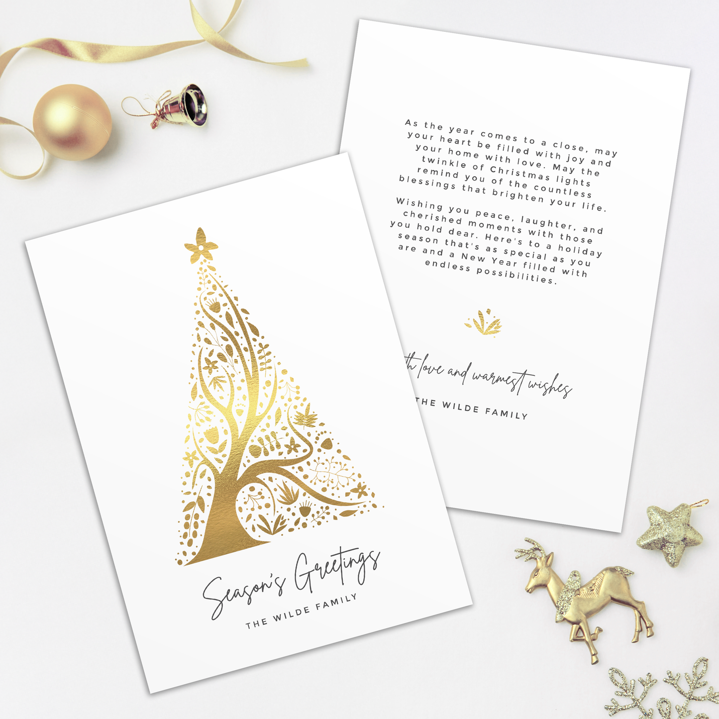 Abstract Christmas Tree Pack of 10 Christmas Cards