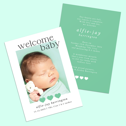 Lilly-Mae - Pack of 10 Birth Announcements