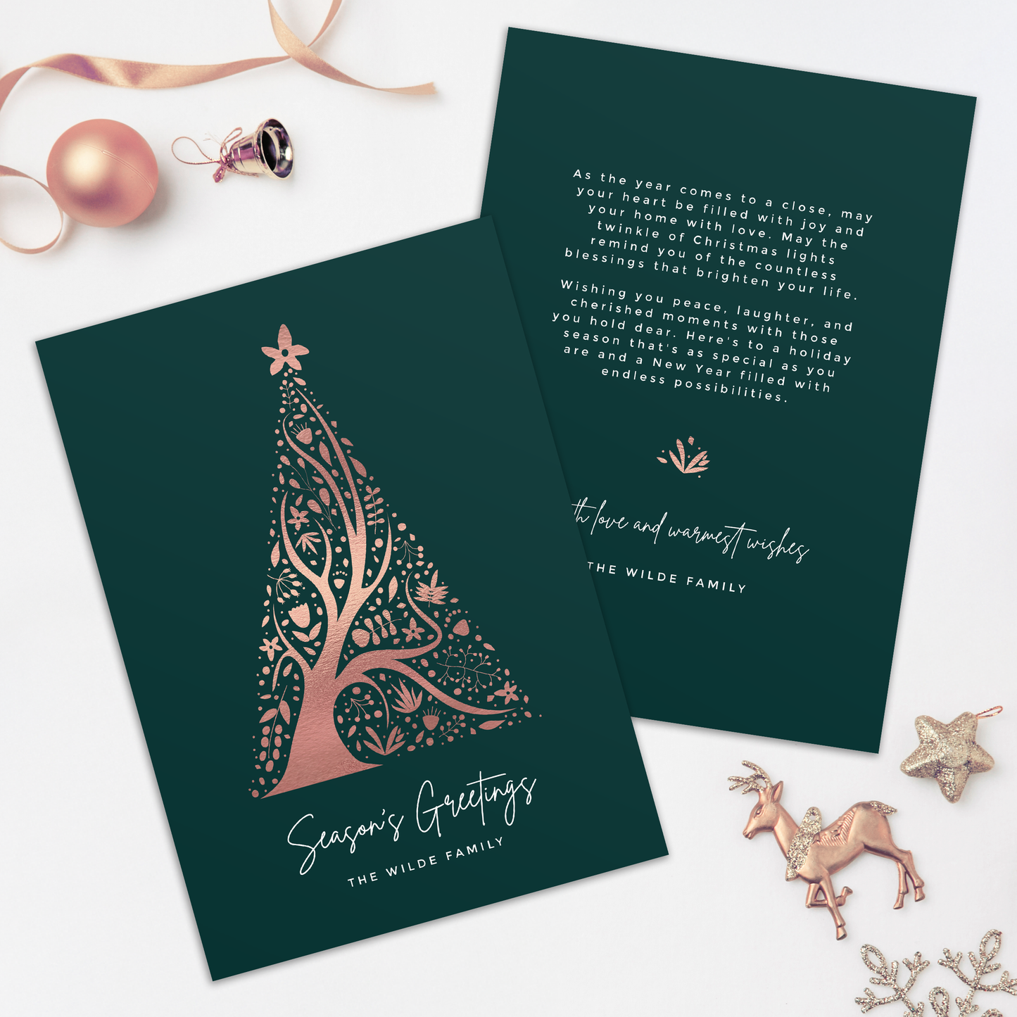 Abstract Christmas Tree Pack of 10 Christmas Cards