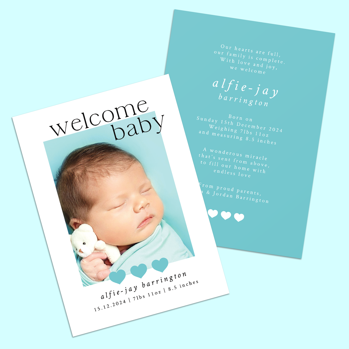 Lilly-Mae - Pack of 10 Birth Announcements