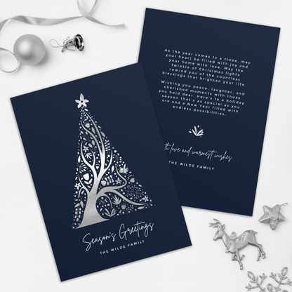 Abstract Christmas Tree Pack of 10 Christmas Cards