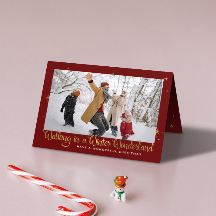 Winter Wonderland Pack of 10 Personalised Christmas Cards