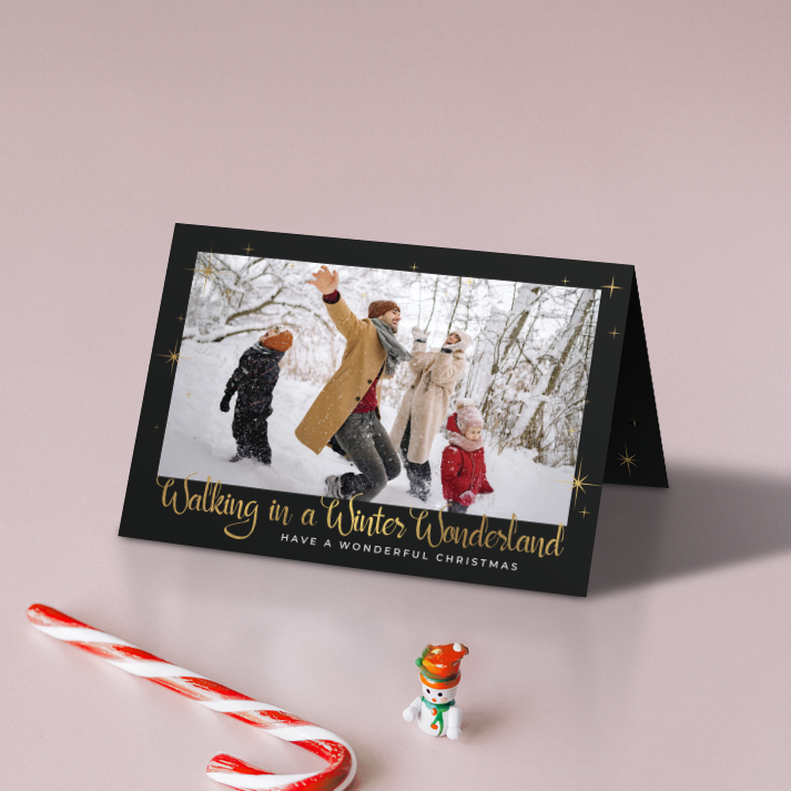 Winter Wonderland Pack of 10 Personalised Christmas Cards
