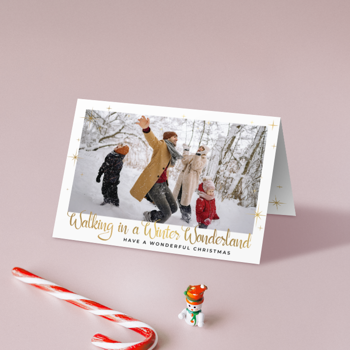 Winter Wonderland Pack of 10 Personalised Christmas Cards