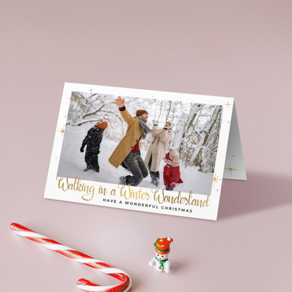 Winter Wonderland Pack of 10 Personalised Christmas Cards