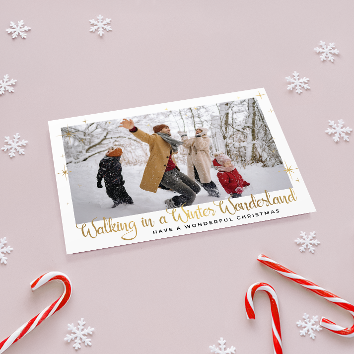 Winter Wonderland Pack of 10 Personalised Christmas Cards