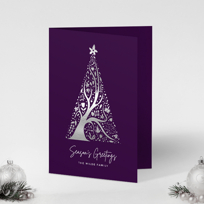 Abstract Christmas Tree Pack of 10 Christmas Cards