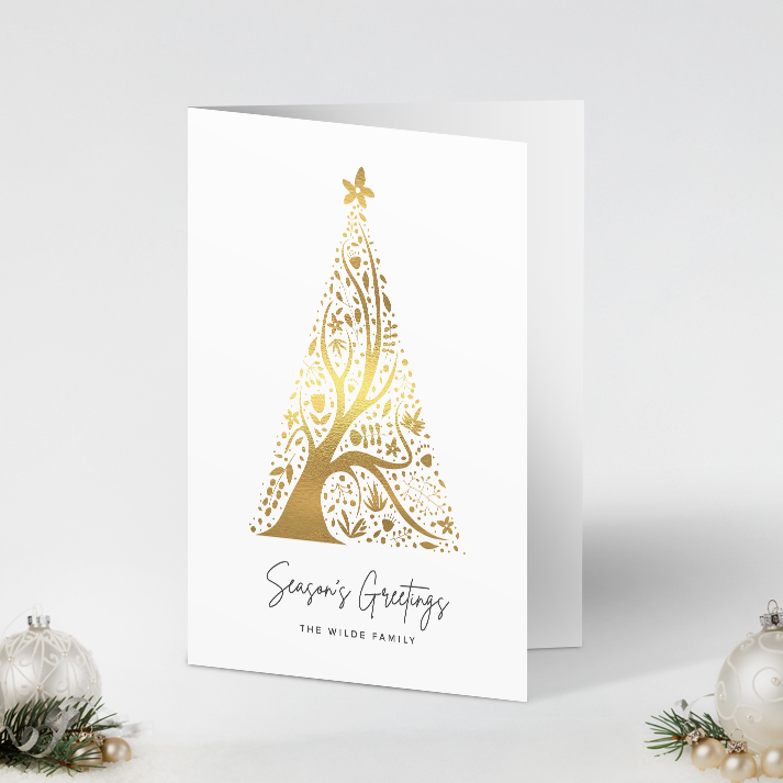 Abstract Christmas Tree Pack of 10 Christmas Cards
