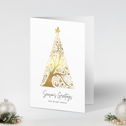 Abstract Christmas Tree Pack of 10 Christmas Cards
