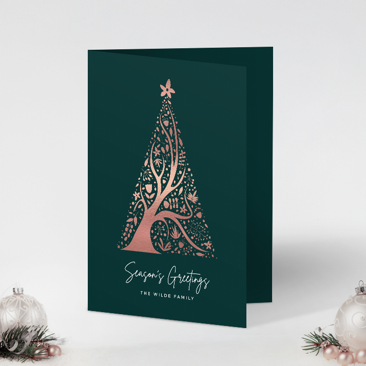 Abstract Christmas Tree Pack of 10 Christmas Cards