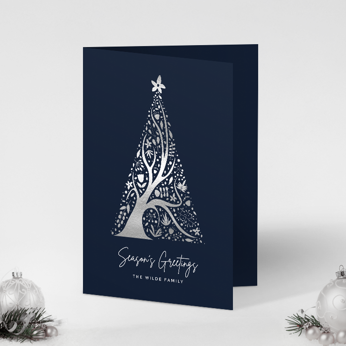 Abstract Christmas Tree Pack of 10 Christmas Cards