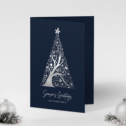 Abstract Christmas Tree Pack of 10 Christmas Cards