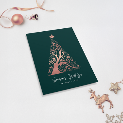 Abstract Christmas Tree Pack of 10 Christmas Cards
