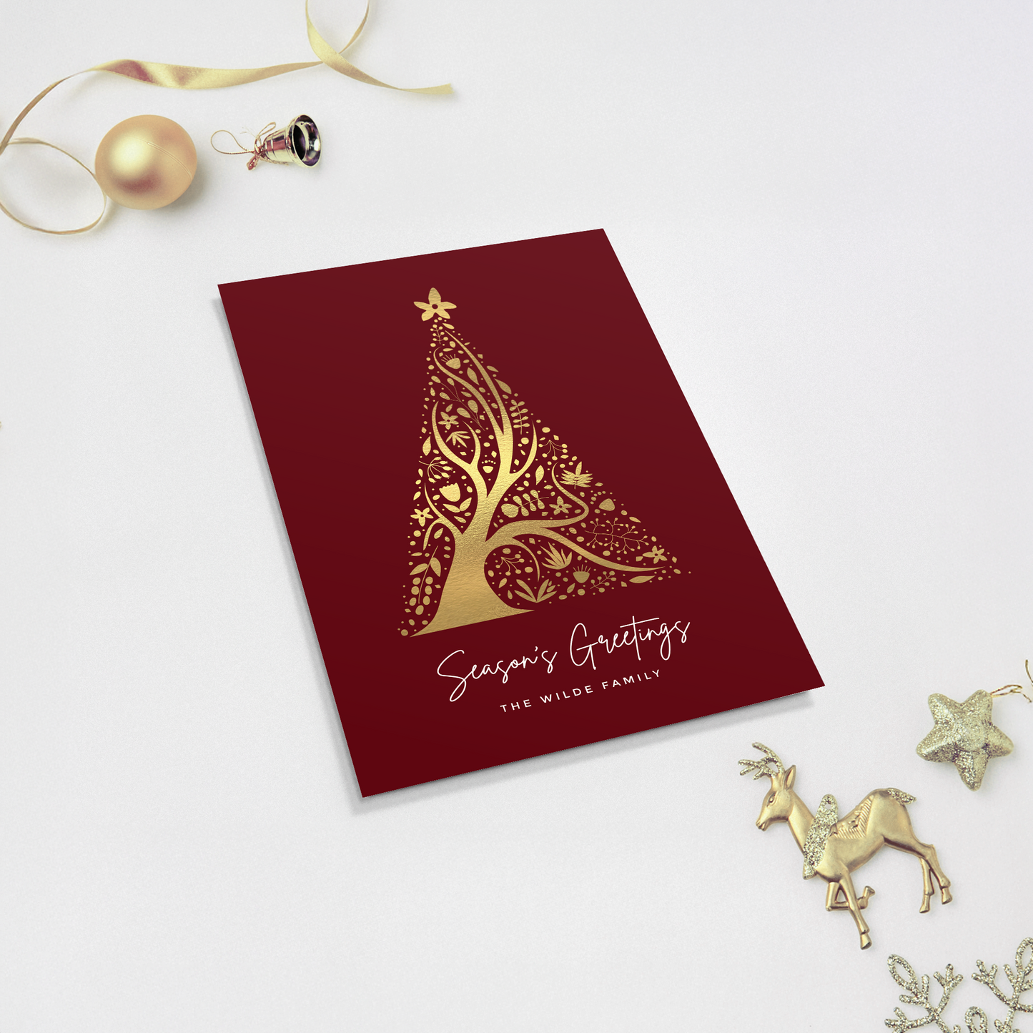 Abstract Christmas Tree Pack of 10 Christmas Cards