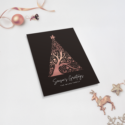 Abstract Christmas Tree Pack of 10 Christmas Cards