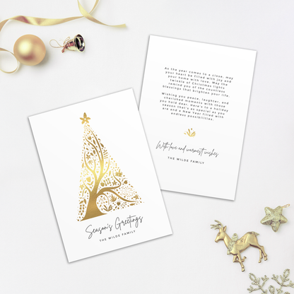 Abstract Christmas Tree Pack of 10 Christmas Cards