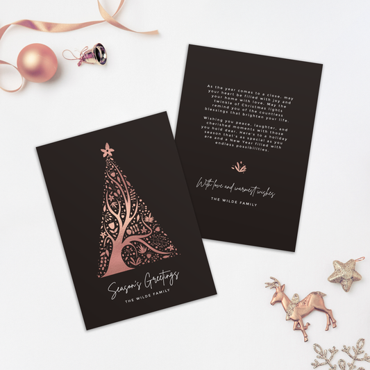 Abstract Christmas Tree Pack of 10 Christmas Cards