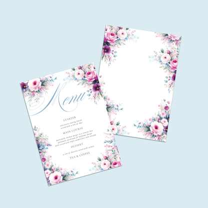 Menu Cards - Pack of 10