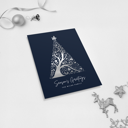 Abstract Christmas Tree Pack of 10 Christmas Cards