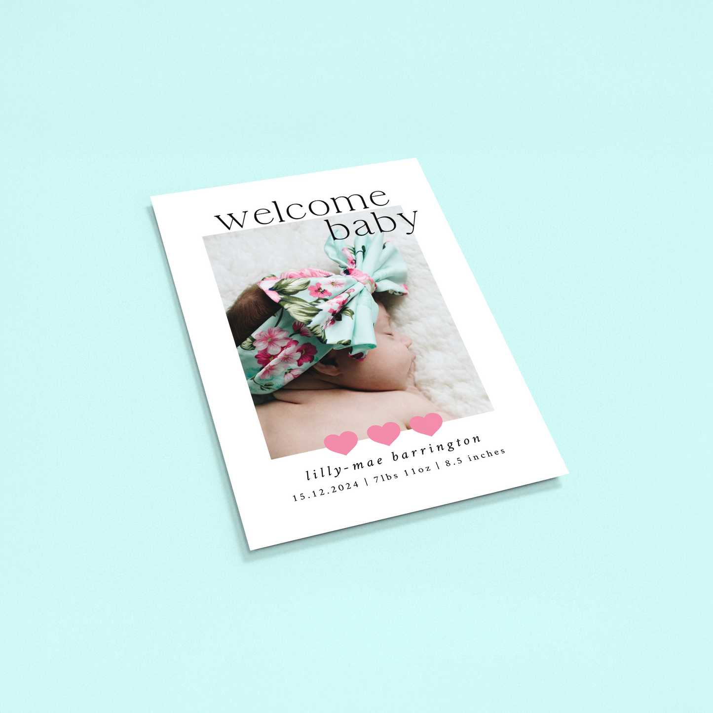 Lilly-Mae - Pack of 10 Birth Announcements