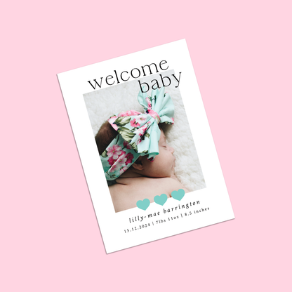 Lilly-Mae - Pack of 10 Birth Announcements