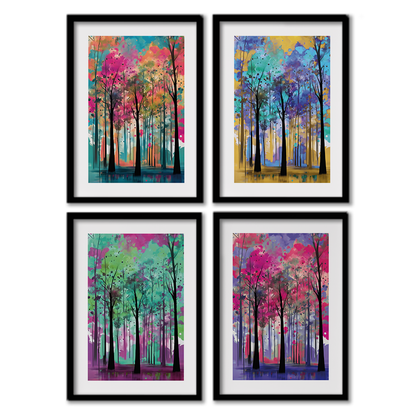 ABSTRACT FOREST **UNFRAMED POSTER**