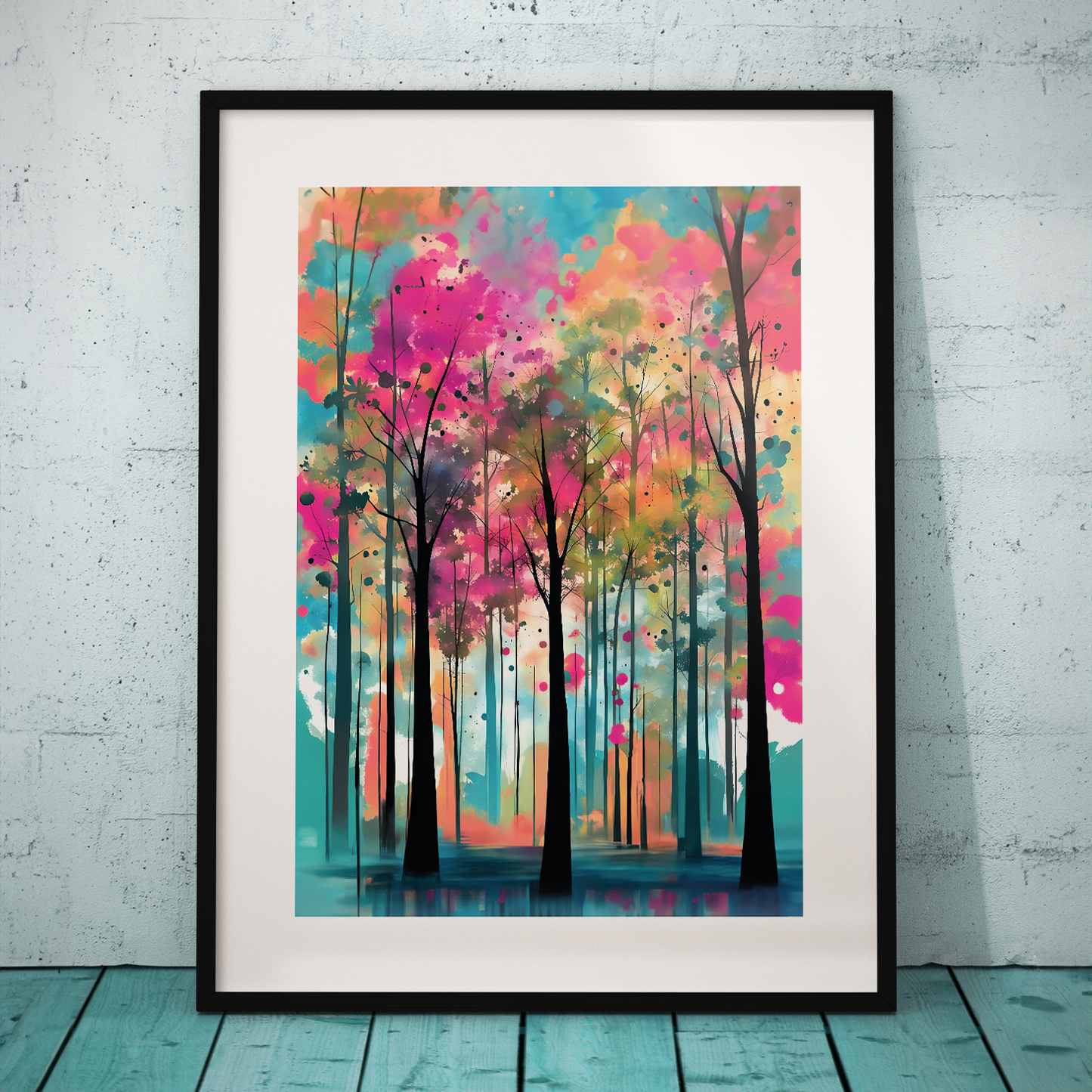 ABSTRACT FOREST **UNFRAMED POSTER**